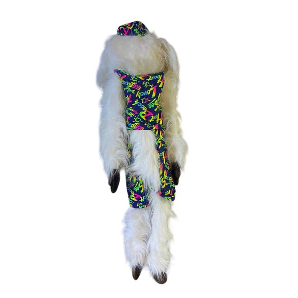 James Bone the Dog Hand Puppet in Hippie Clothes 40 Inches Long - Picture 8 of 10